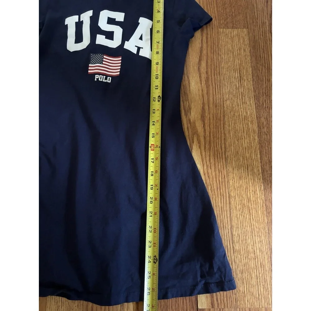 Polo Ralph Lauren Jersey Dress Girls Size M Team USA Cotton Tee Summer Dress - Picture 7 of 7